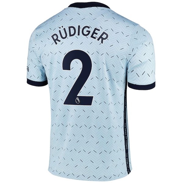 Camiseta Chelsea NO.2 Rudiger 2ª 2020-2021 Azul